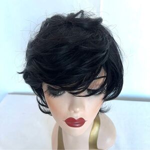 Elegant Black Rock ‘n’ Roll Women's Wig